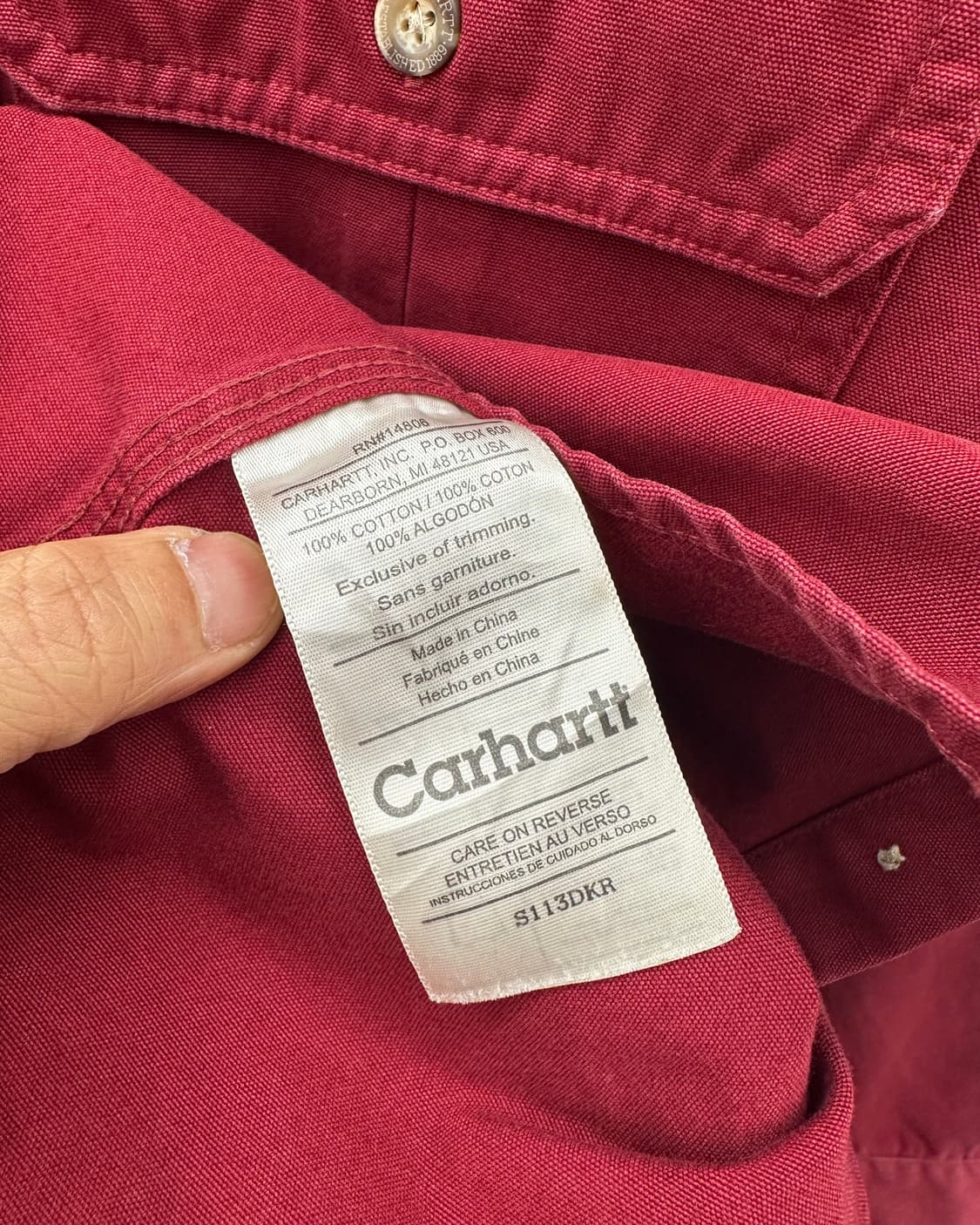 (M)칼하트 워크 셔츠-M1967 상품이미지6