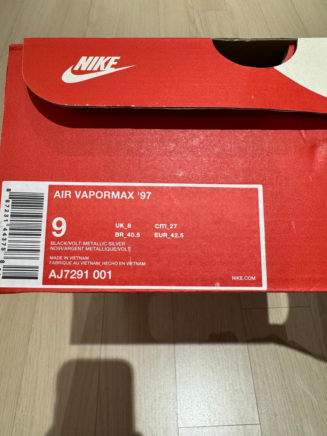 나이키 베이퍼맥스 97 270사이즈 상품이미지3