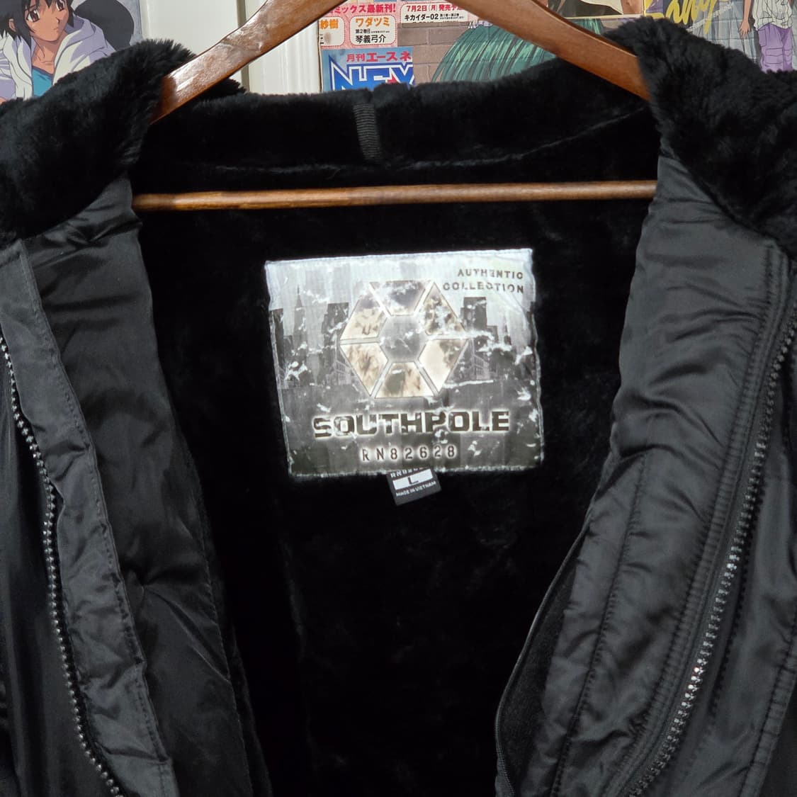 사우스 폴 올드스쿨 힙합 오버핏 항공 패딩 상품이미지9