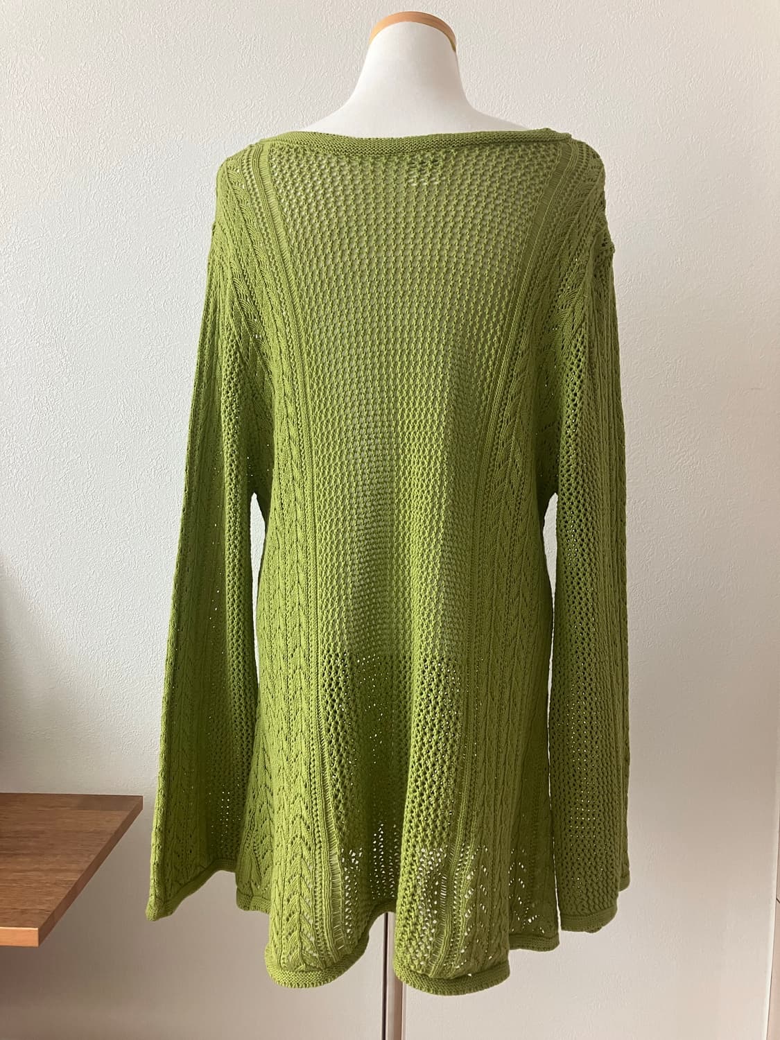 CIAOPANIC 올리브색 브이넥 니트원피스 커버업 상품이미지4