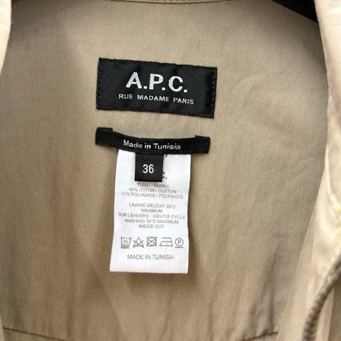 A.P.C 아페세 반팔 집업 점프수트 36 상품이미지5