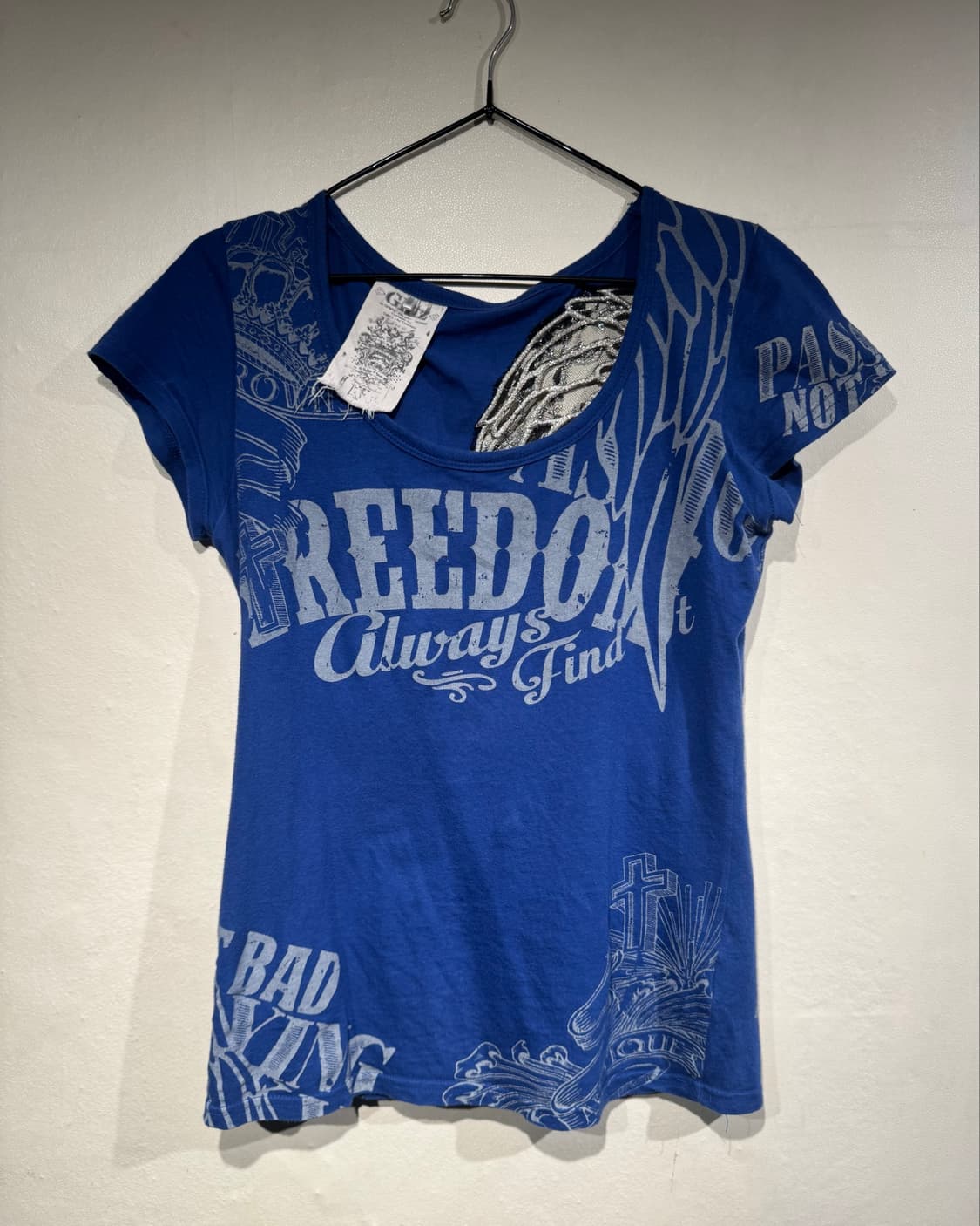 Glitz Blue lace wing t-shirts 상품이미지1