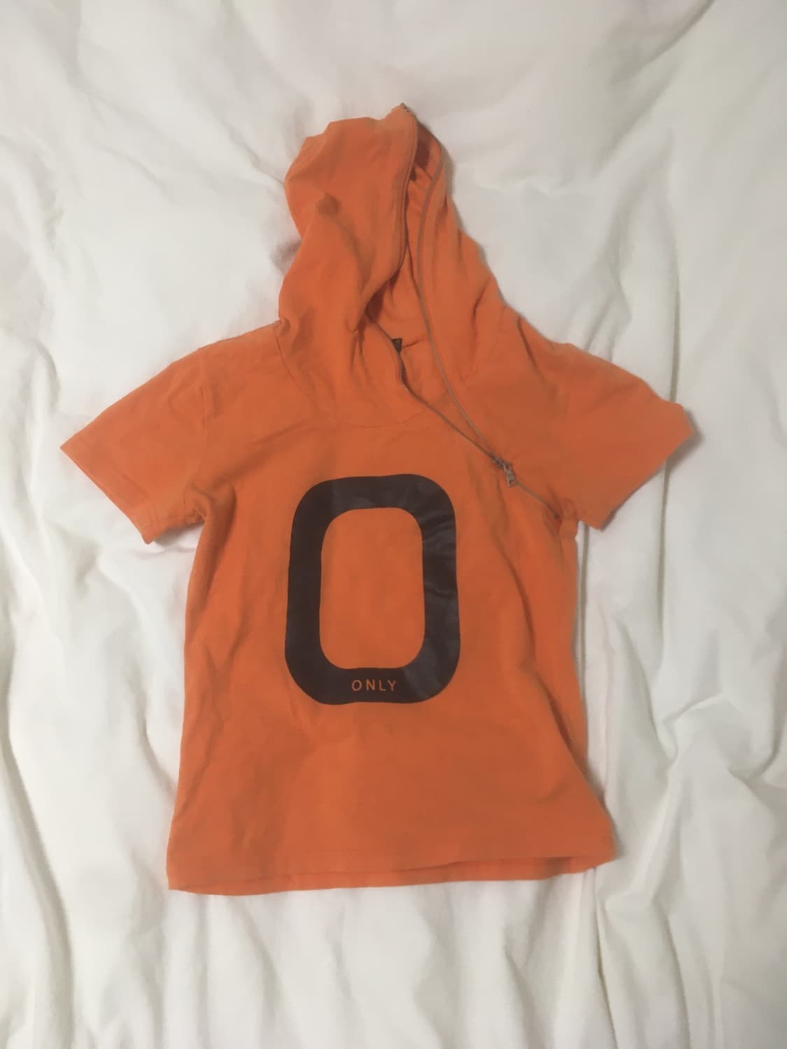 ONLY orange zip hoodie 상품이미지1
