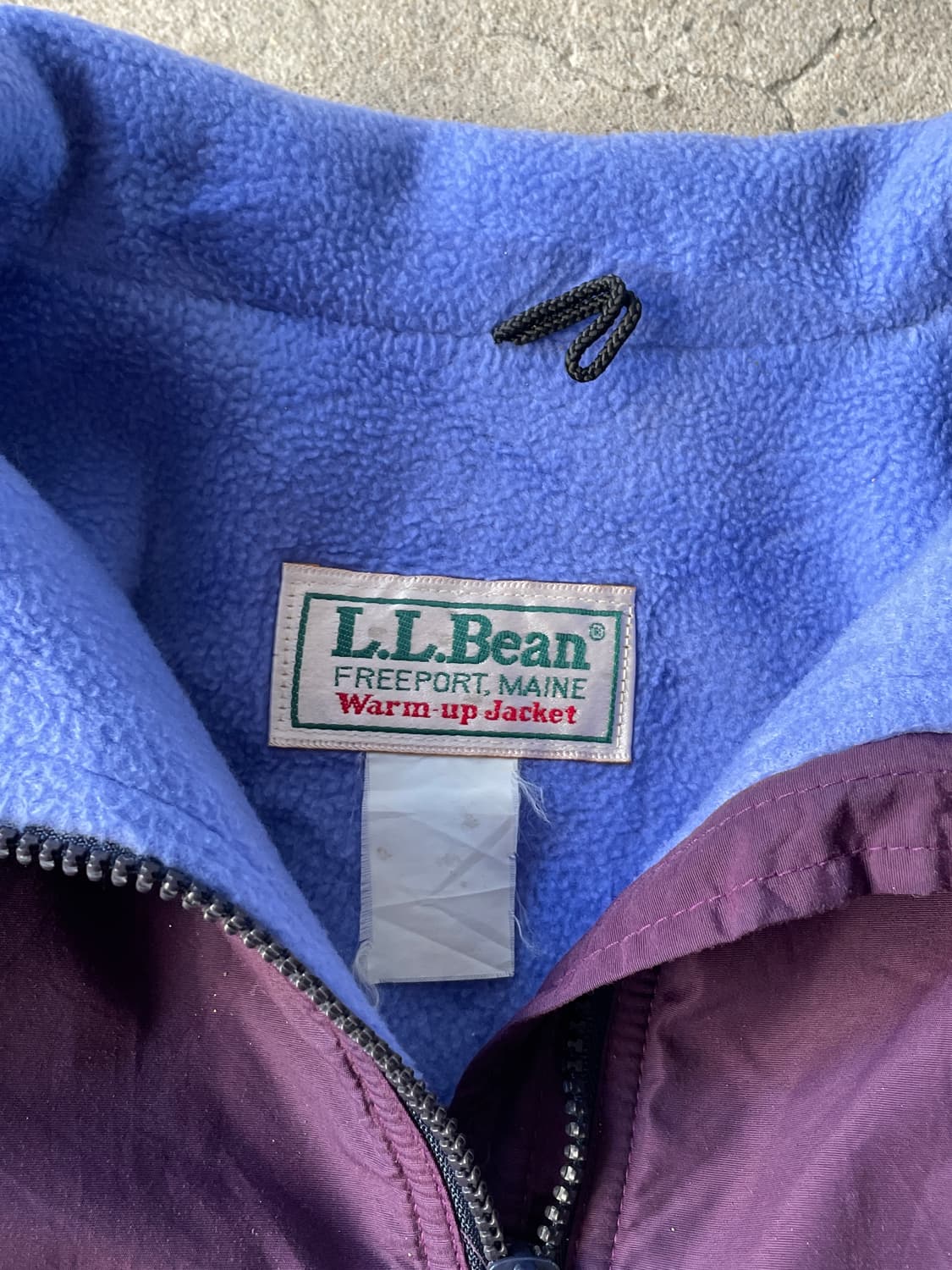 80-90s L.L. bean Warm-up Jacket Plum 상품이미지5