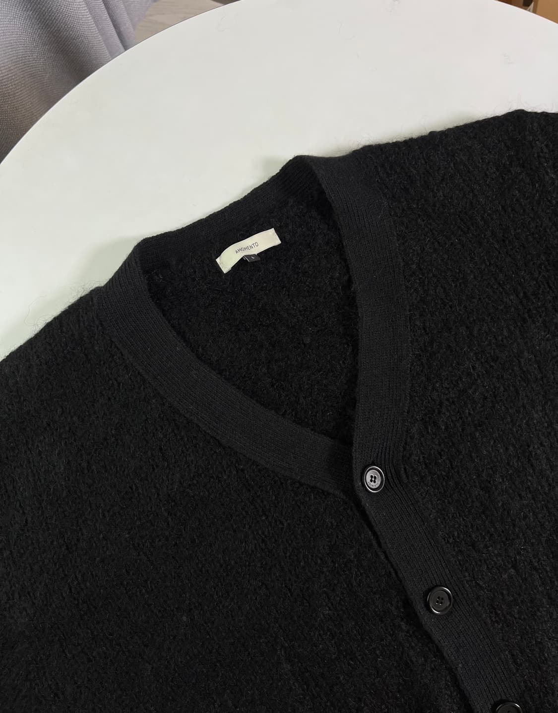 아모멘토 가디건 블랙 / L 상품이미지1