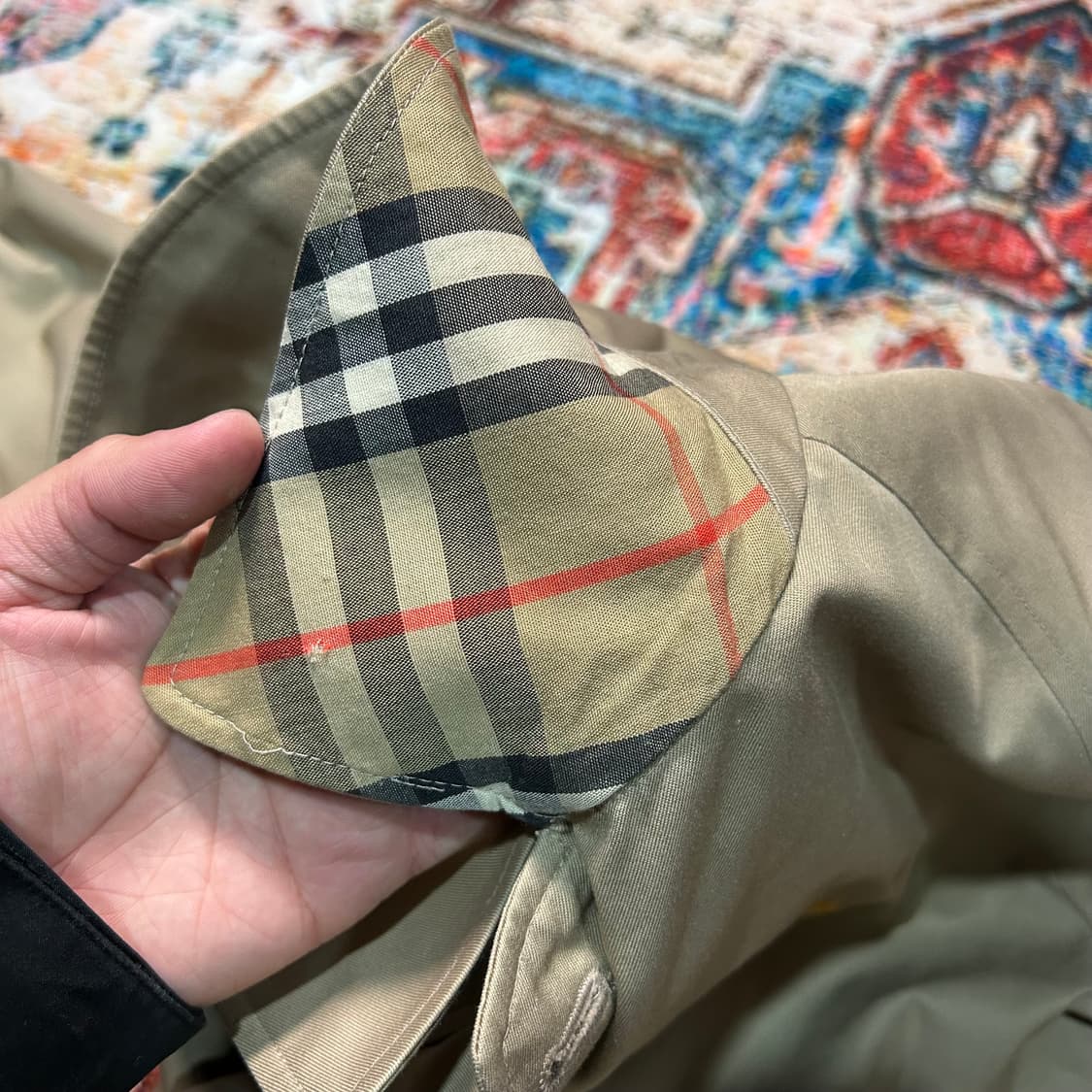 [XL] 80s 버버리 자수로고 크롭핏 블루종 스윙자켓 상품이미지6