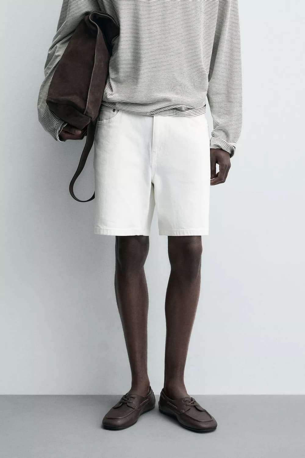 자라 레귤러핏 데님 버뮤다 팬츠 상품이미지2