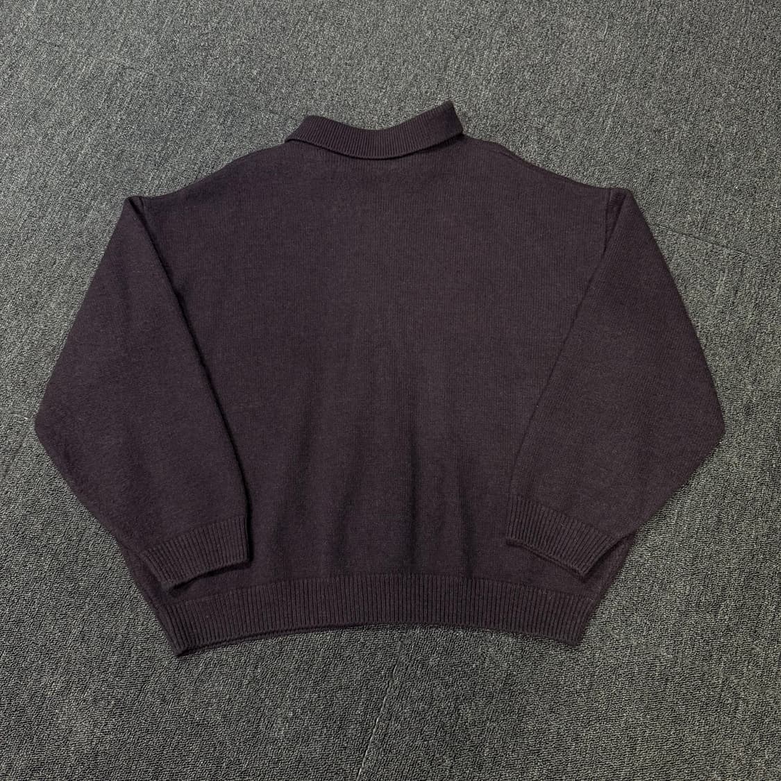 Coor 22년 탑필 카라 퍼플 가디건 상품이미지5