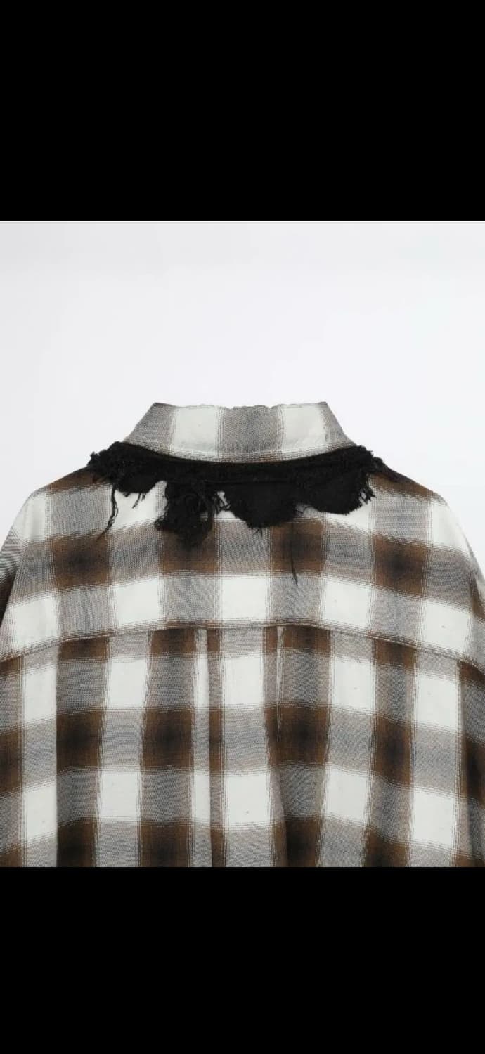 미하라 야스히로 디스트레스드 플레이드 롱슬리브셔츠44 상품이미지6