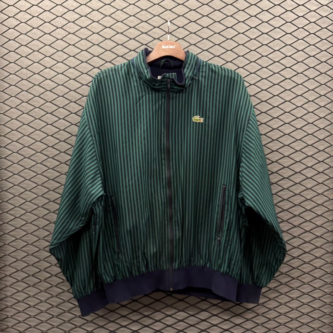 라코스테 스트라이프 블루종자켓 프렌치메이드 컬렉션 PK안감 디테일 상품이미지2