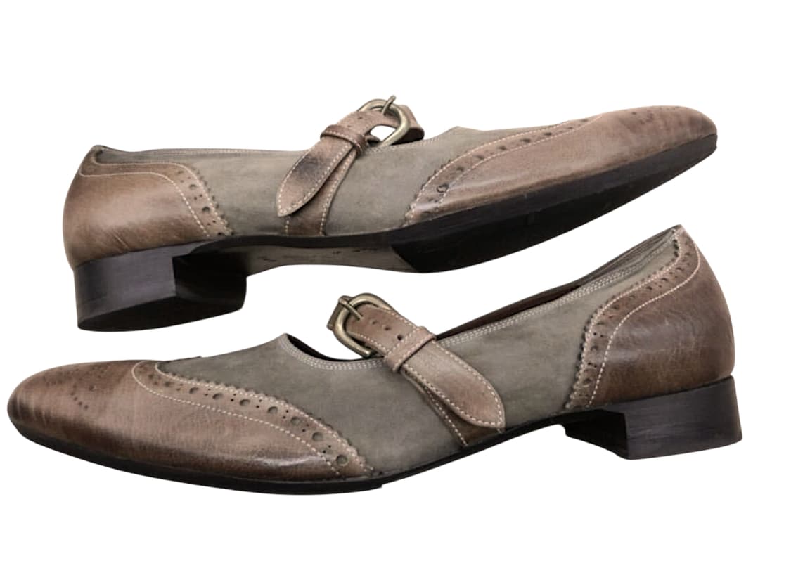 미하라 야스히로 스트렙 가죽 로퍼 펌프스 상품이미지3