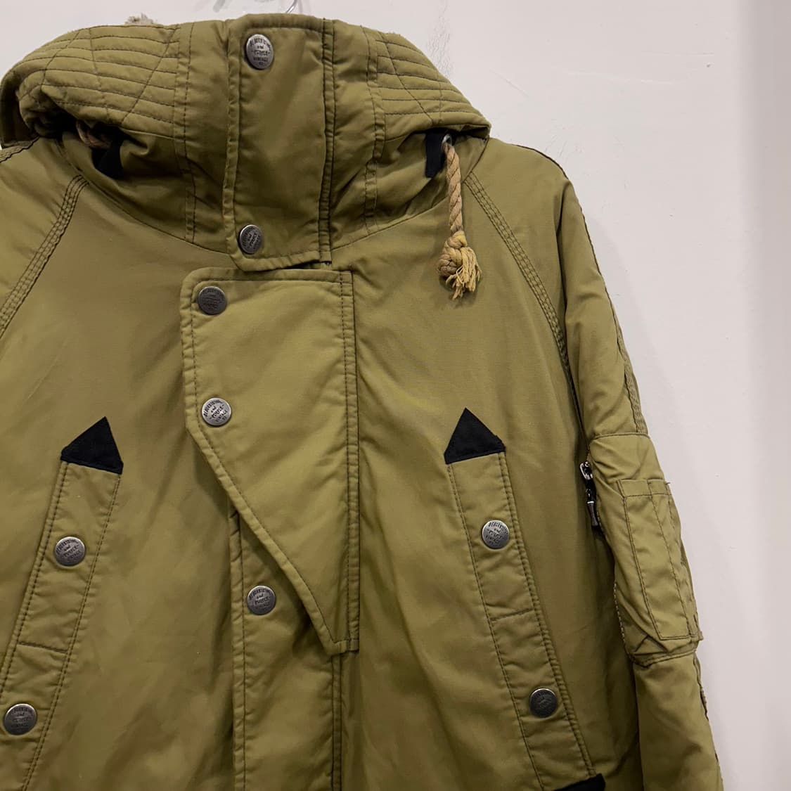 퍼플브랜드 캐나다 빈티지 누빔 후드 야상패딩 상품이미지1