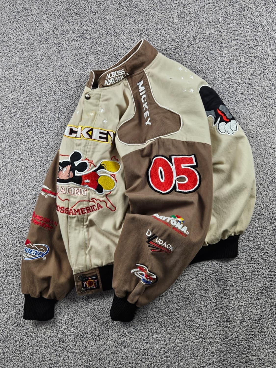 JH 리메이크 패치 미키 레이싱 자켓 ( L ) / 11197 상품이미지3