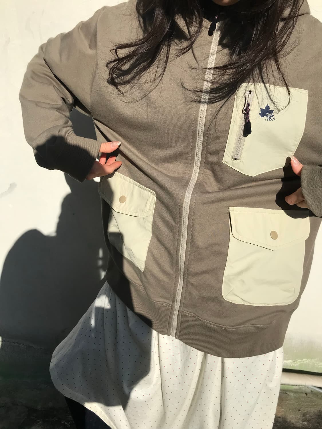 Logos Park 포켓 후드 집업 상품이미지6