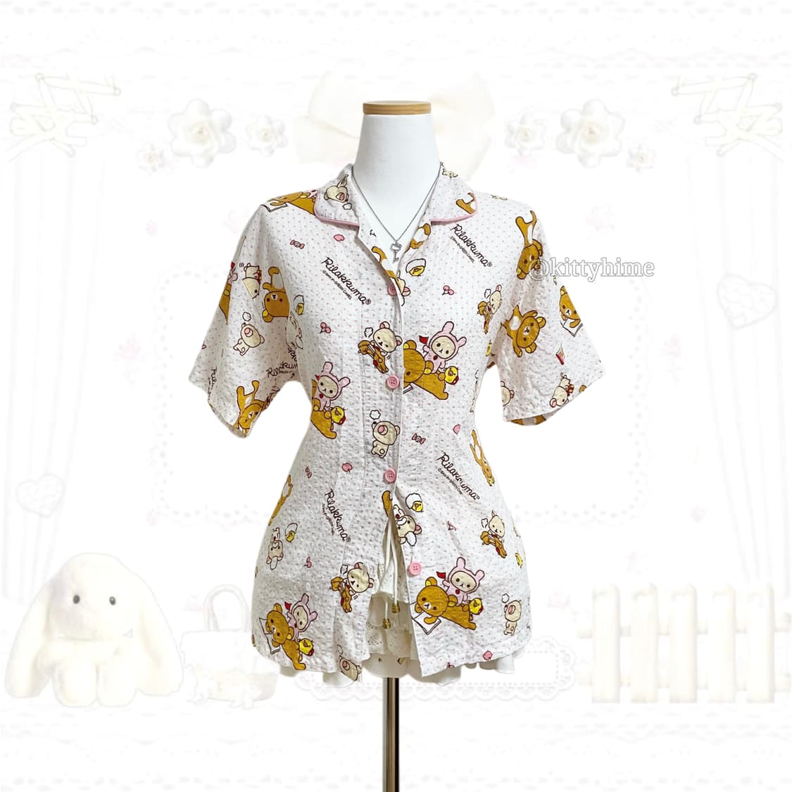 고전코리락쿠마 잠옷 우사기코리락쿠마 갸루 리락쿠마잠옷 산엑스 리락잠옷 상품이미지2