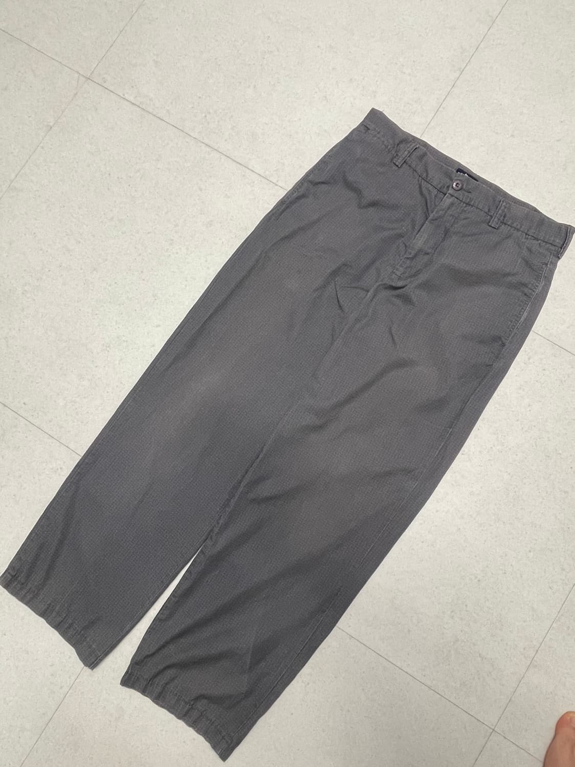 [32] 00's 빈티지 스투시 패턴 치노 팬츠 그레이 상품이미지1
