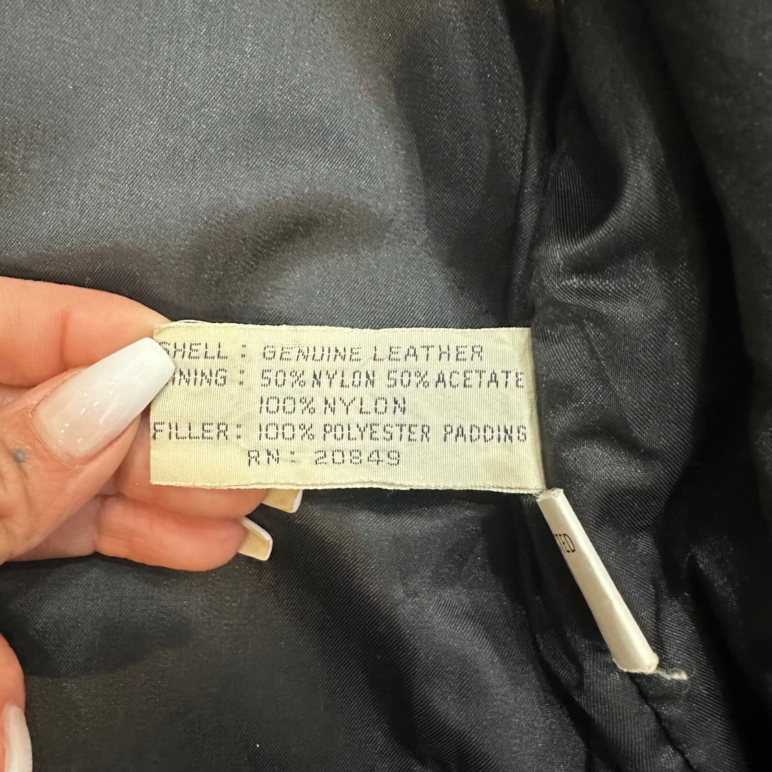 USA 빈티지 성조기 가죽 봄버 자켓L 상품이미지5