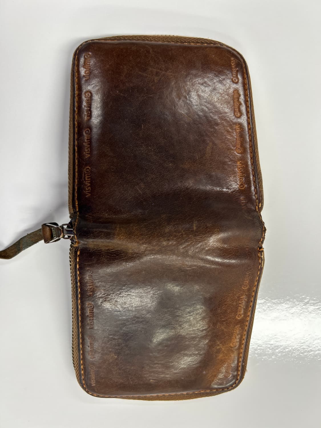 VISVIM 올드비즈빔 다크브라운 레더 바이폴드 지갑 상품이미지3