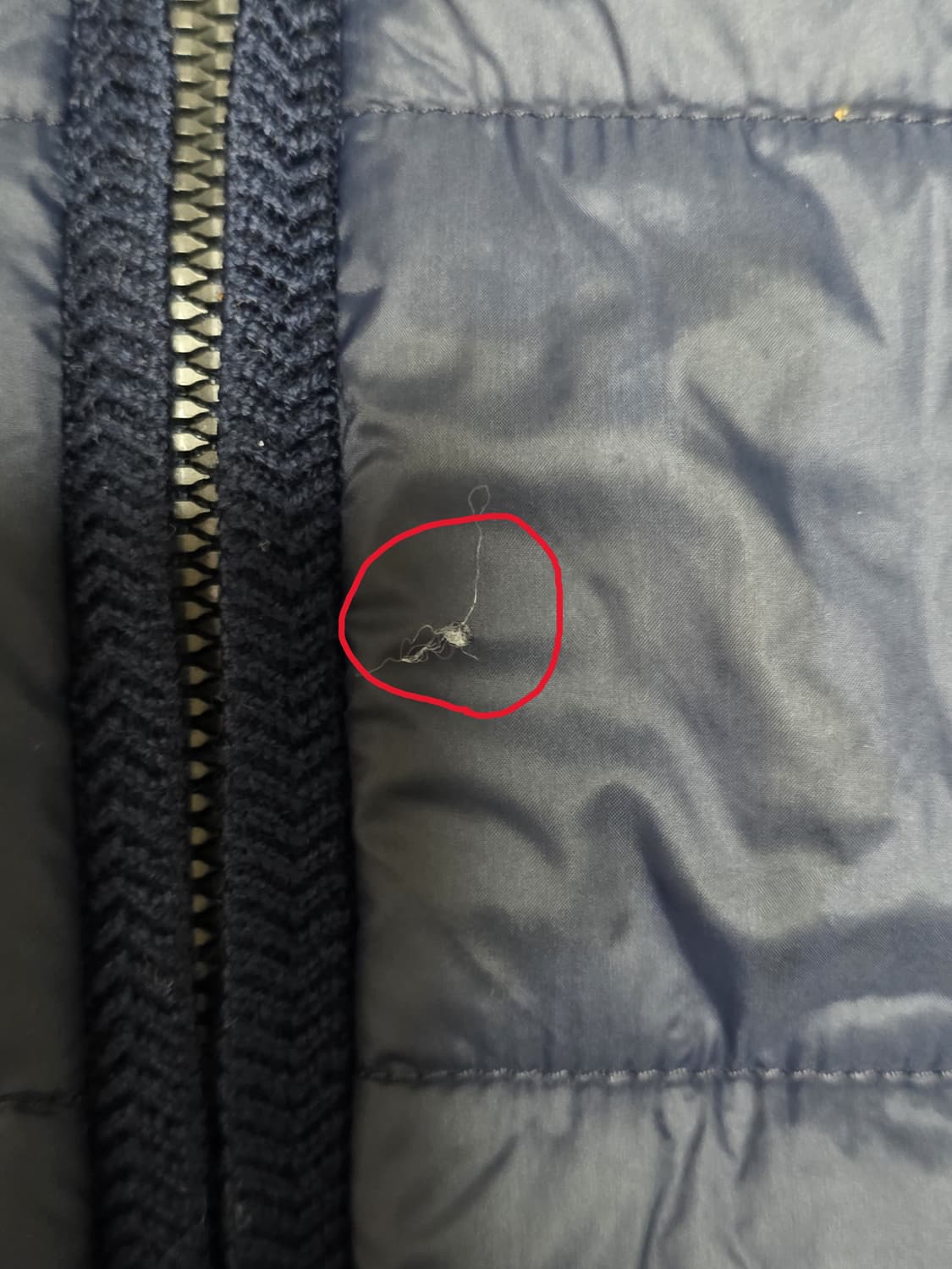 폴로 랄프로렌 하이브리드 풀집업 패딩니트 네이비 M 상품이미지4