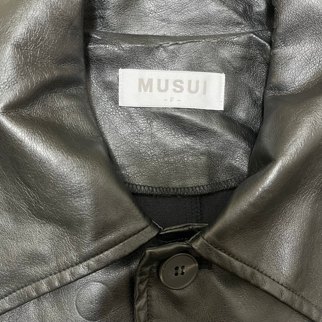 MUSUI 남성 싱글 포켓 가죽 자켓 FREE 상품이미지2