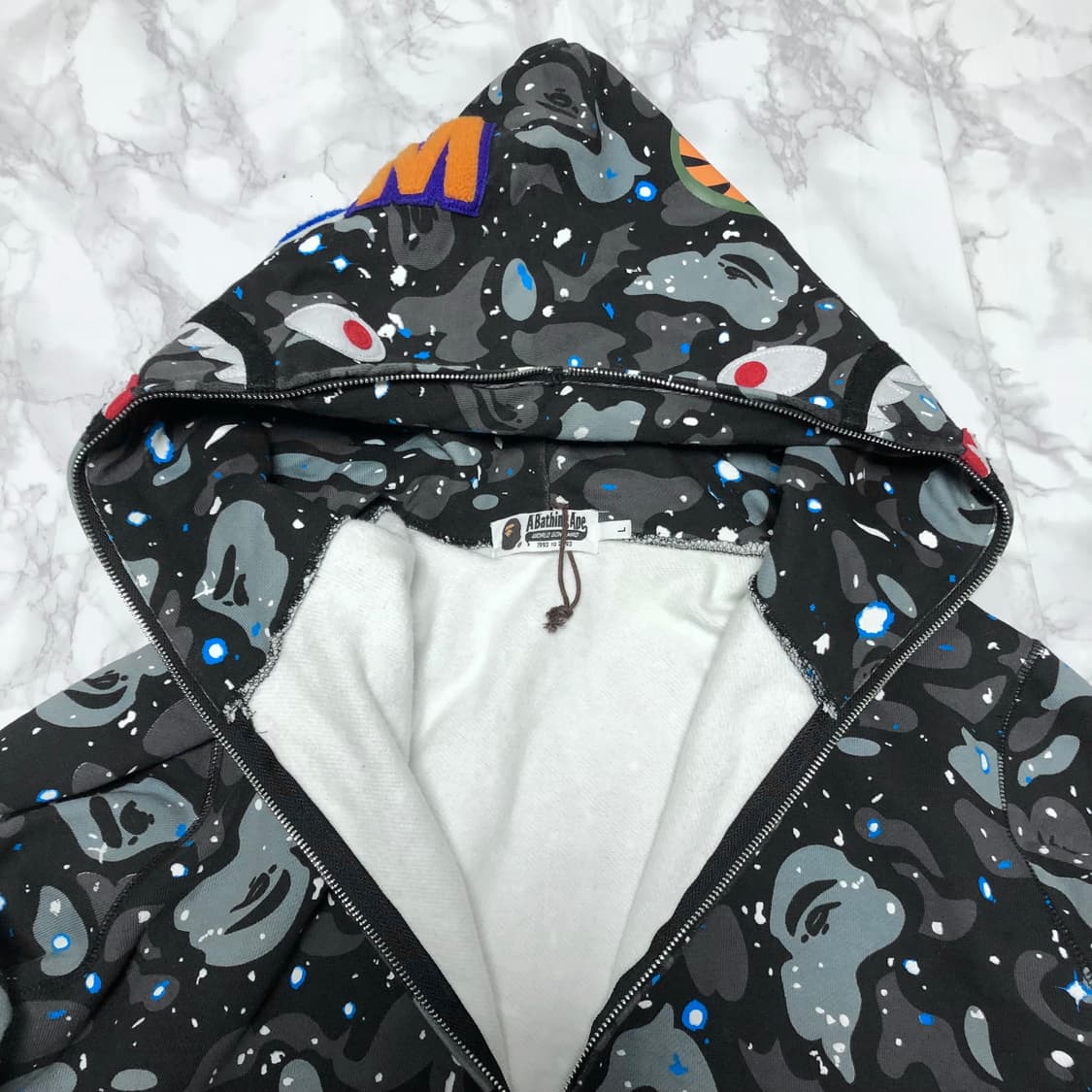 베이프 샤크 후드집업 자켓 상태최상 XL 상품이미지3