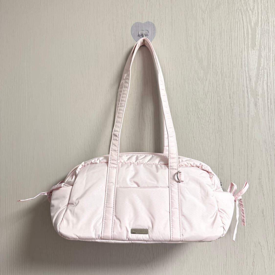 메종드플뢰르 핑크 패딩 스쿨백 상품이미지3