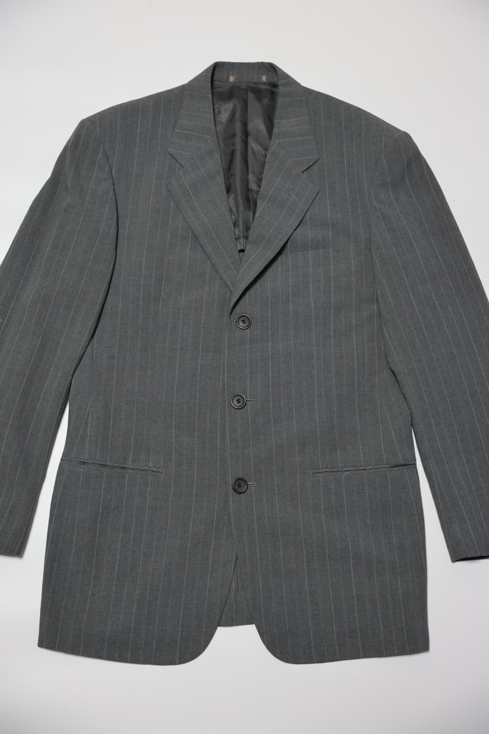 [JPN] Pinstripe Setup Charcoal Gray 상품이미지3