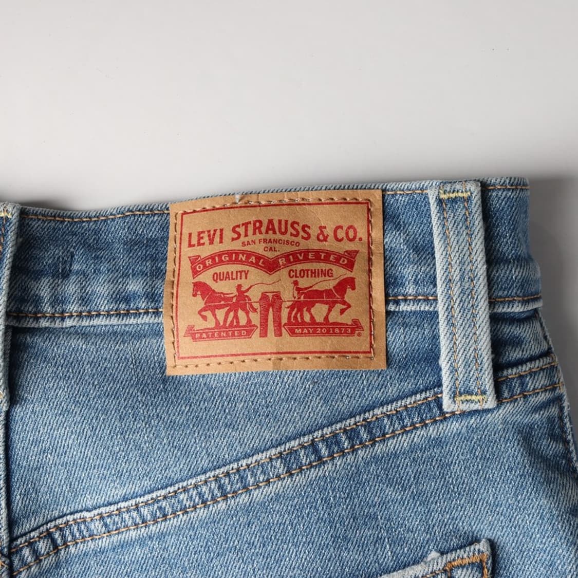 리바이스 라이트 블루 와이드 데님팬츠 상품이미지6