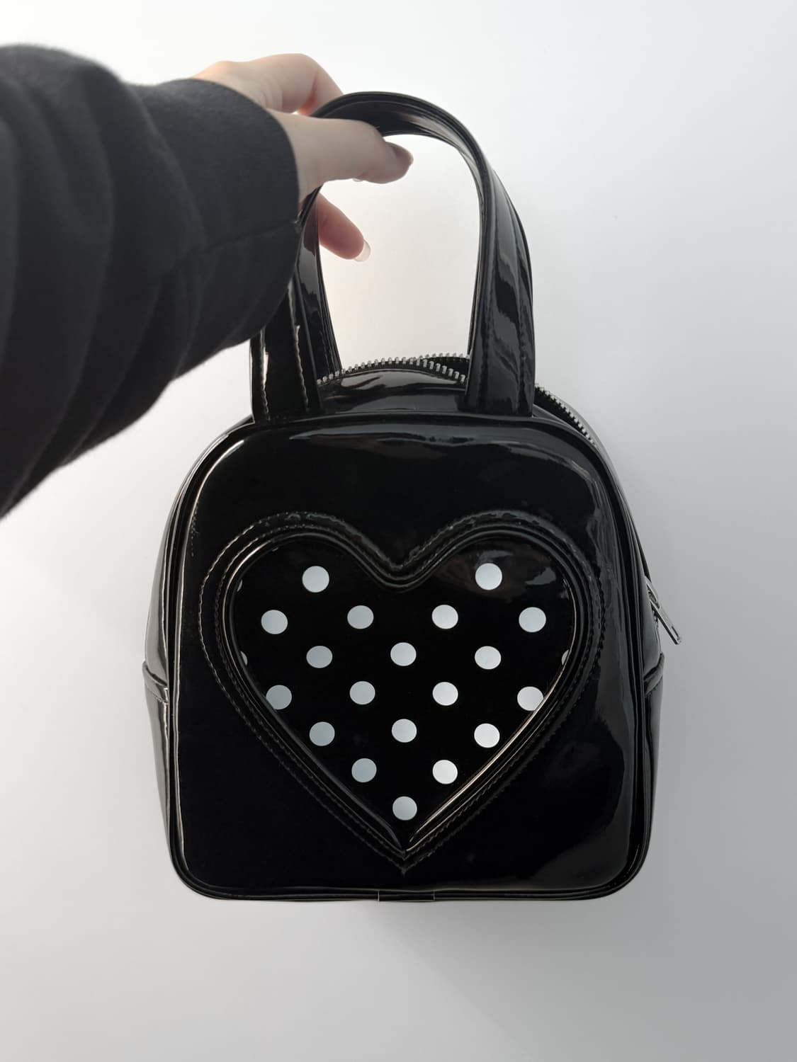 꼼데가르송 걸 하트 에나멜 토트백 상품이미지1