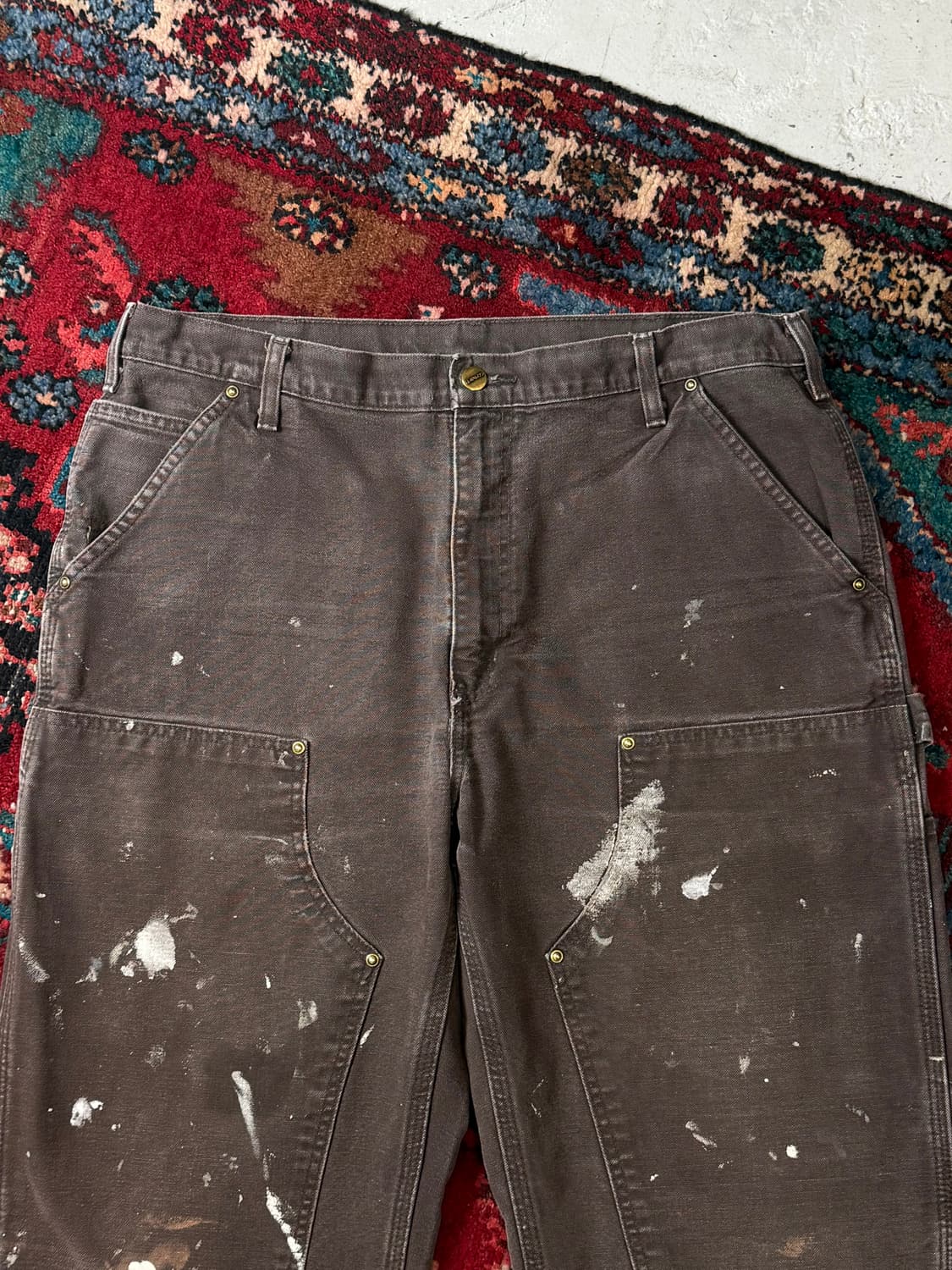 OG 칼하트 더블니 다크브라운 칼하트 B136 DKB 썩블니 상품이미지5