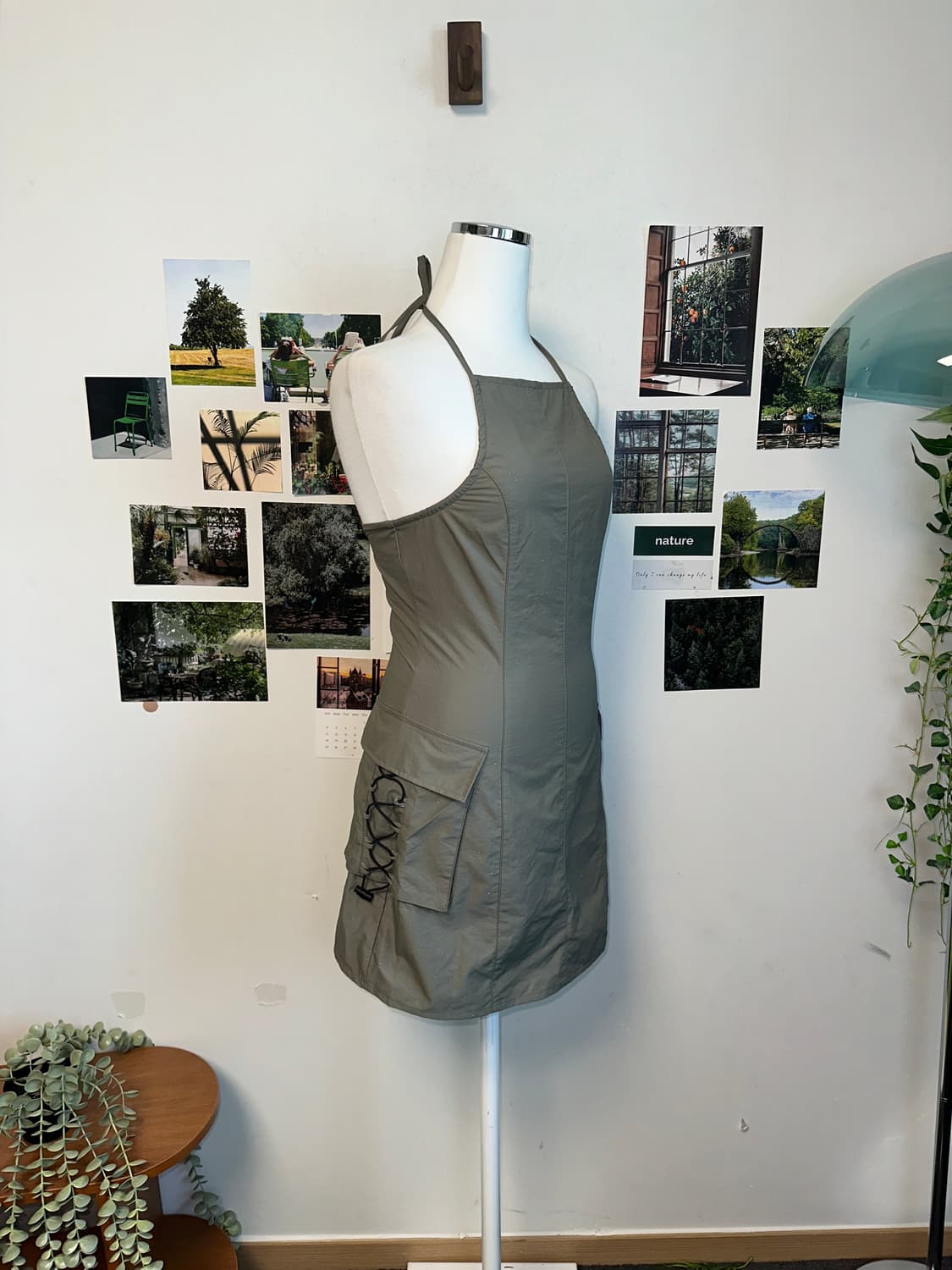 Gray glitter halter mini ops 상품이미지1
