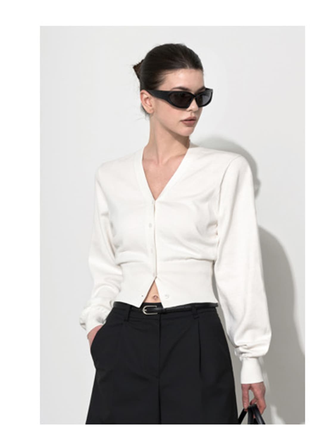 문트 캐시미어 브이넥 가디건 상품이미지2