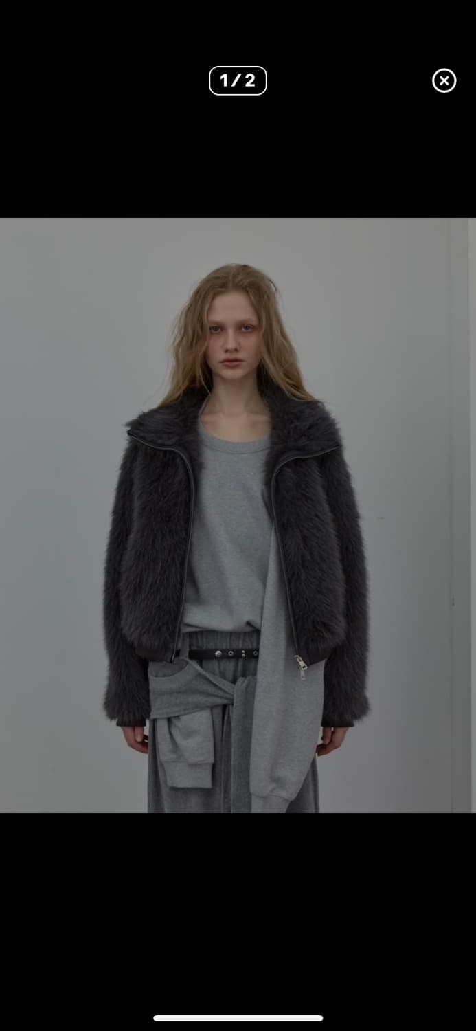 LCDC new 퍼 자켓 그레이 상품이미지1