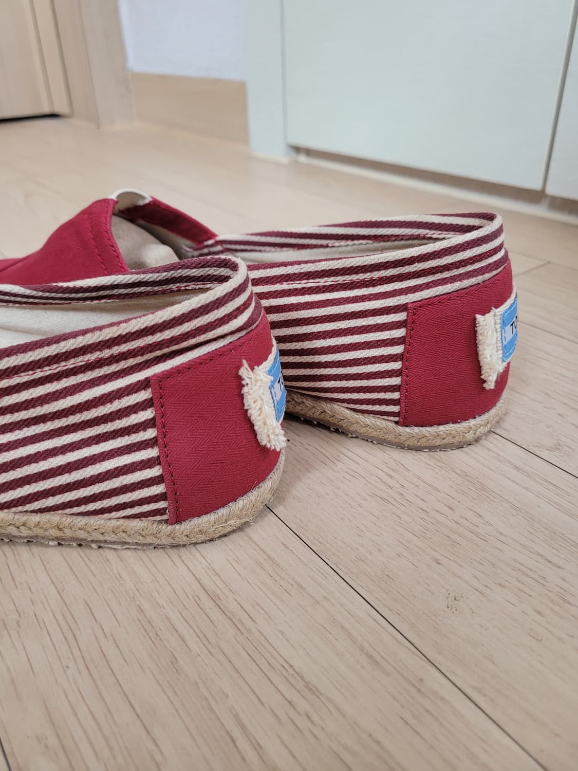 탐스 TOMS 스트라이프 캔버스 슬립온 280 레드 상품이미지9