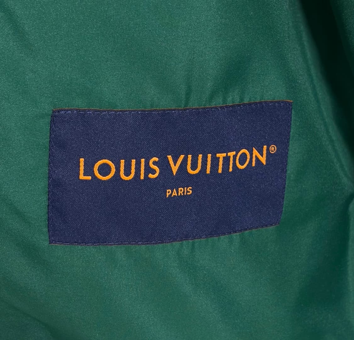 [52] 루이비통 23fw LV 비통 플라워 코튼 바시티 코치 자켓 그린 상품이미지7