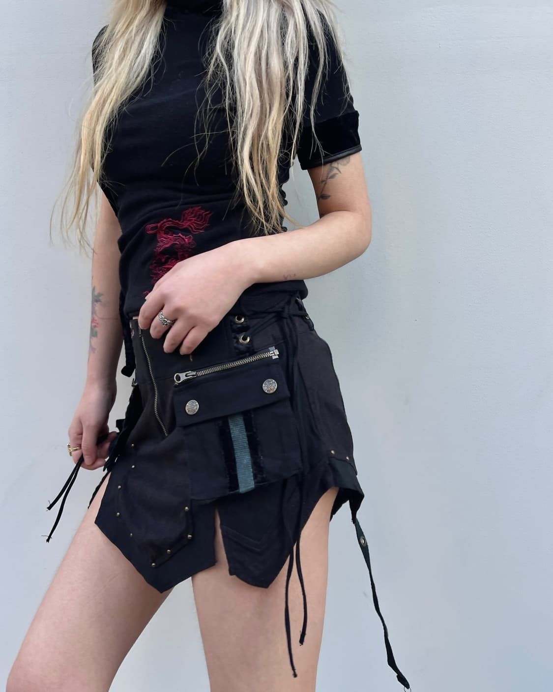 오즈온 오리엔탈 포켓 디테일 스커트 상품이미지10