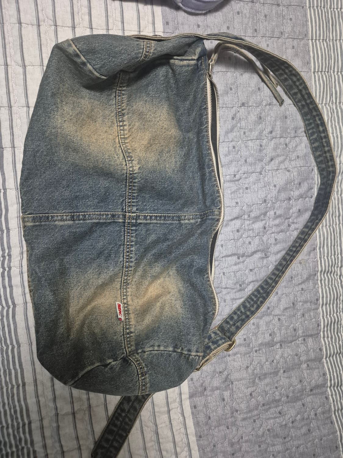 스컬프터 워시드 데님 더플백 Washed Denim Duffle Bag  상품이미지5