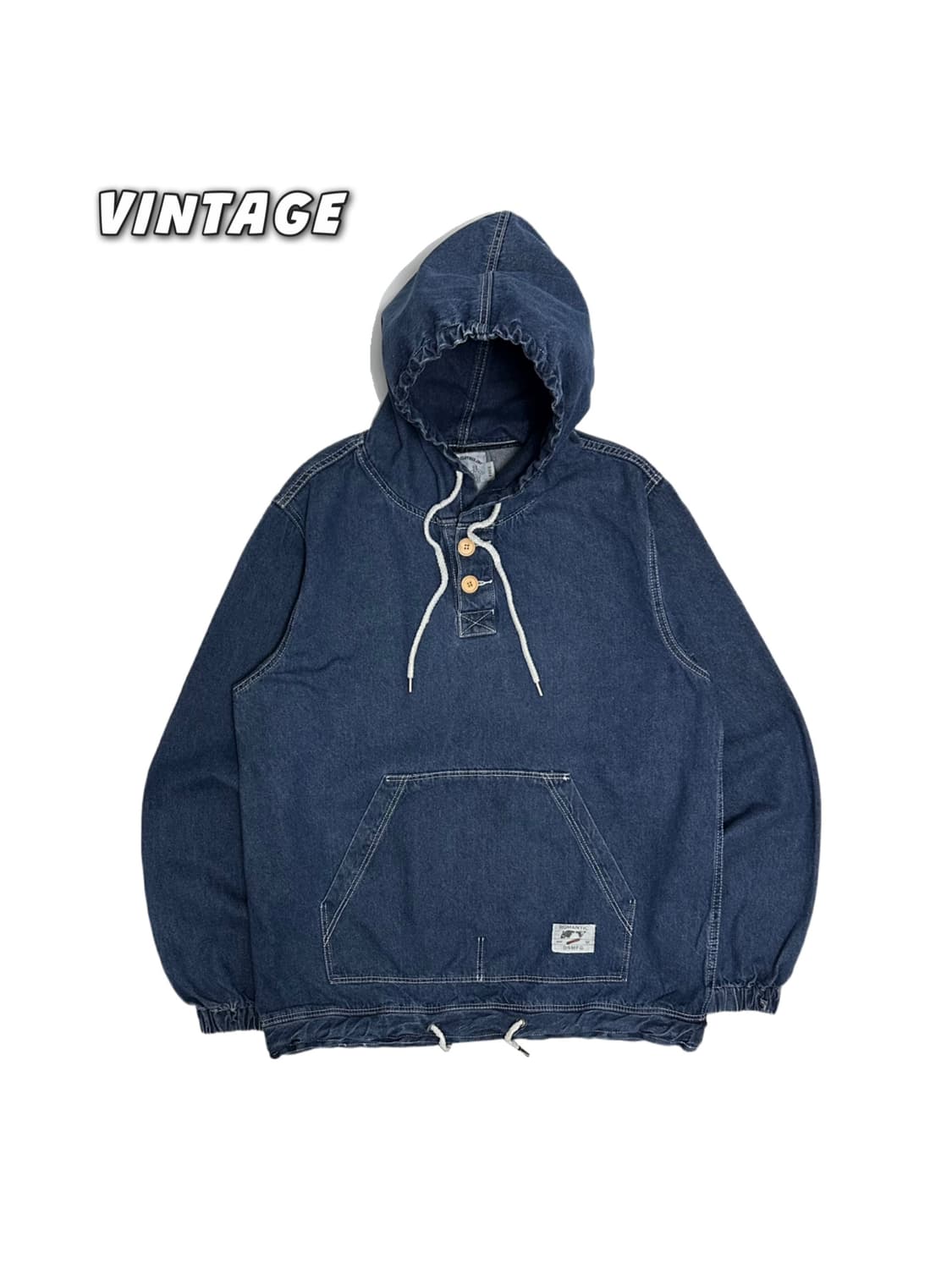 vintage 데님 아노락 후드티 상품이미지4