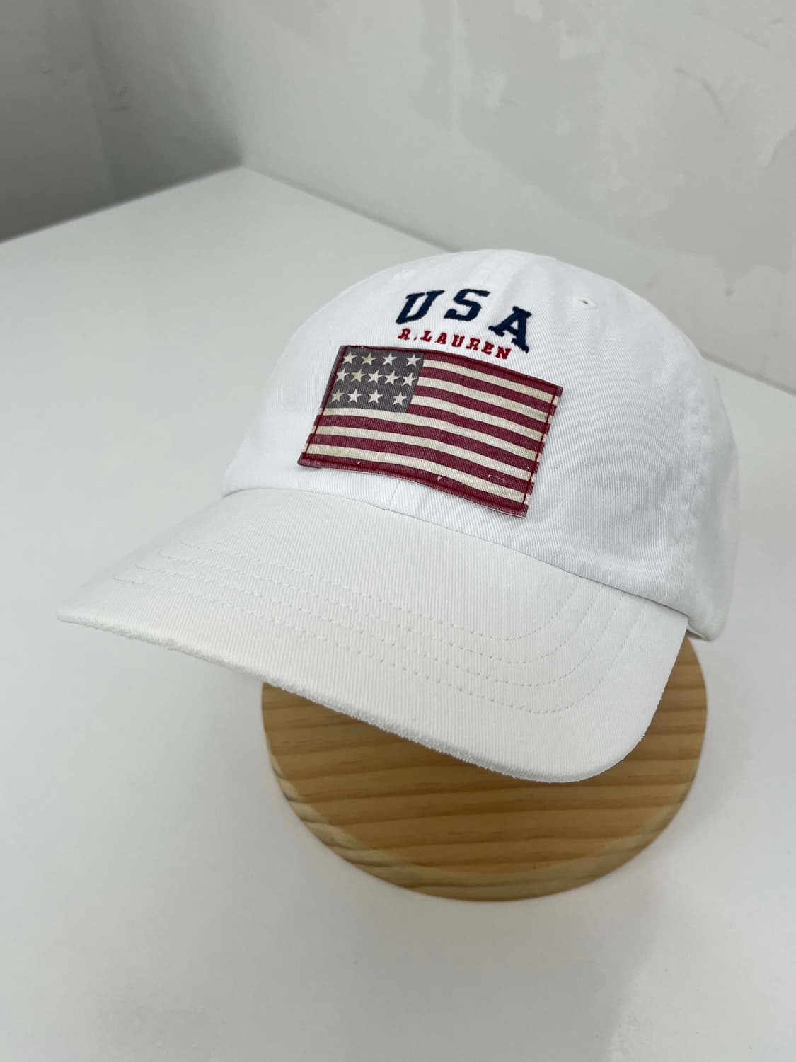 00's 폴로 랄프로렌 usa 플래그 화이트 볼캡 모자 상품이미지3
