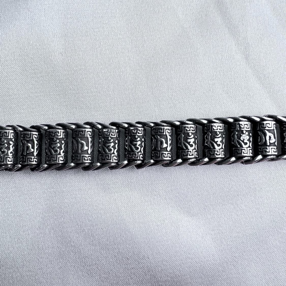 신주 은도금 만트라 팔찌 상품이미지7