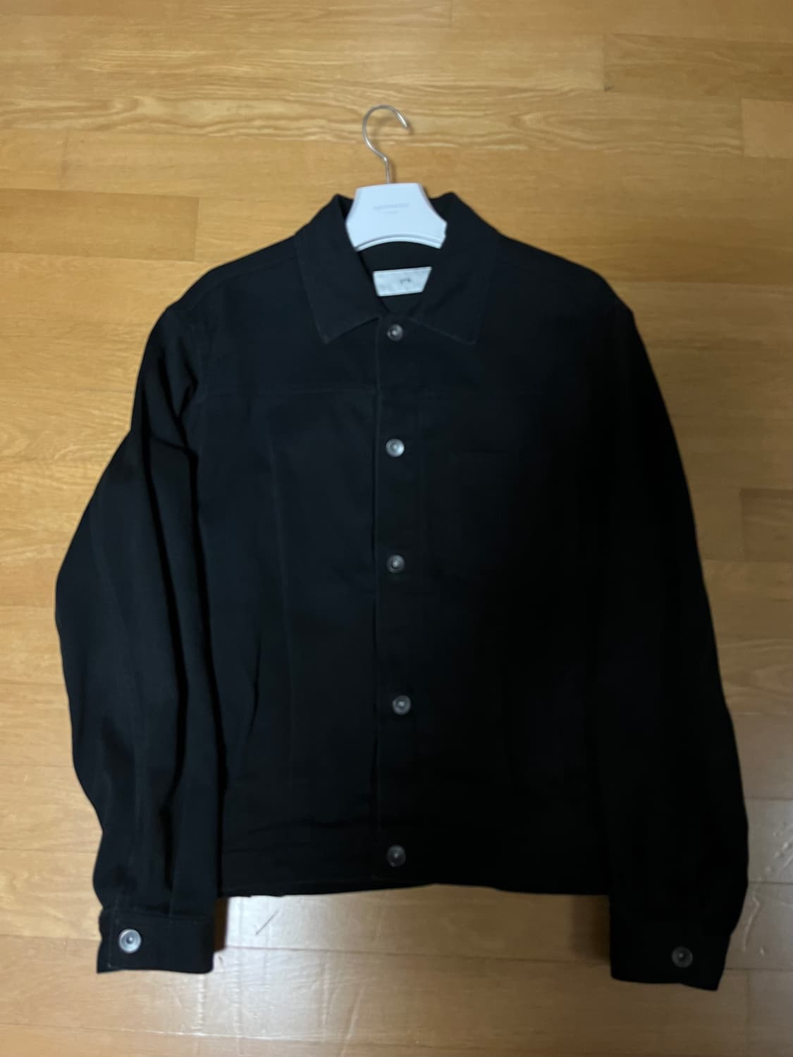 (1사이즈) 이얼즈어고 블랙 데님 트러커 자켓 상품이미지2