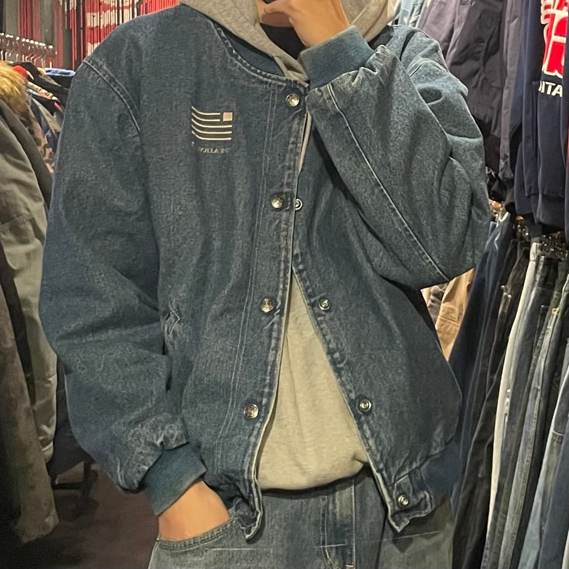 [IM] VTG 데님 바시티 자켓 상품이미지6