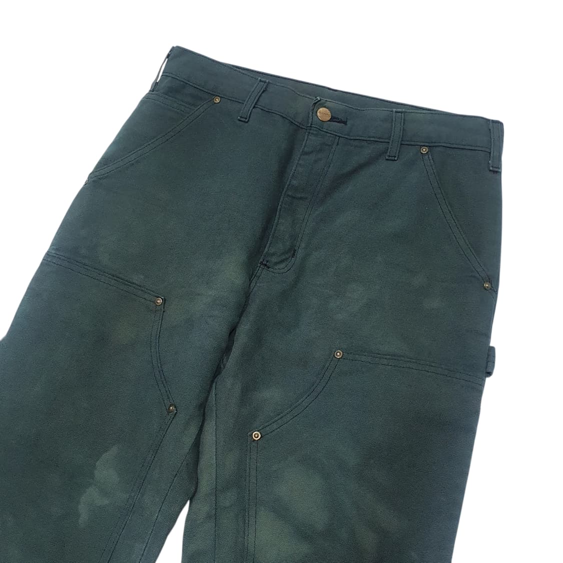 칼하트 더블니 그린 가먼트다잉 커스텀 31 usa made 상품이미지3