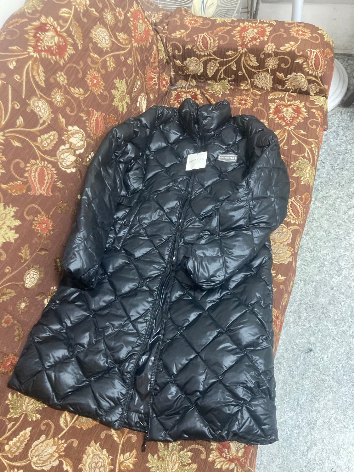 듀베티카 블랙 퀼팅 롱패딩 노사델라 상품이미지6