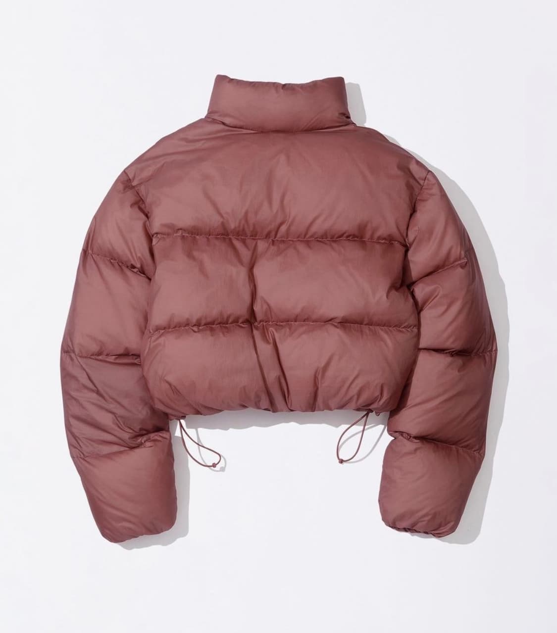 스컬프터 매트 크롭 푸퍼 다운 패딩 플럼 레드 L 새상품 상품이미지2