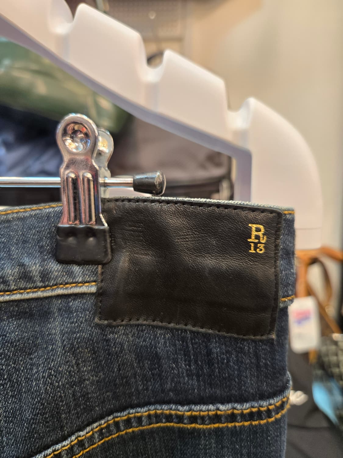 [쿨거환영]R13 크로스오버 비대칭 스판 데님 팬츠 상품이미지6