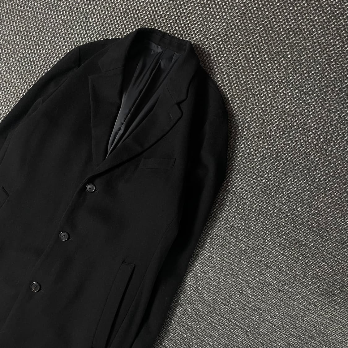 써모라이트 블랙 울 싱글 코트 110 상품이미지4