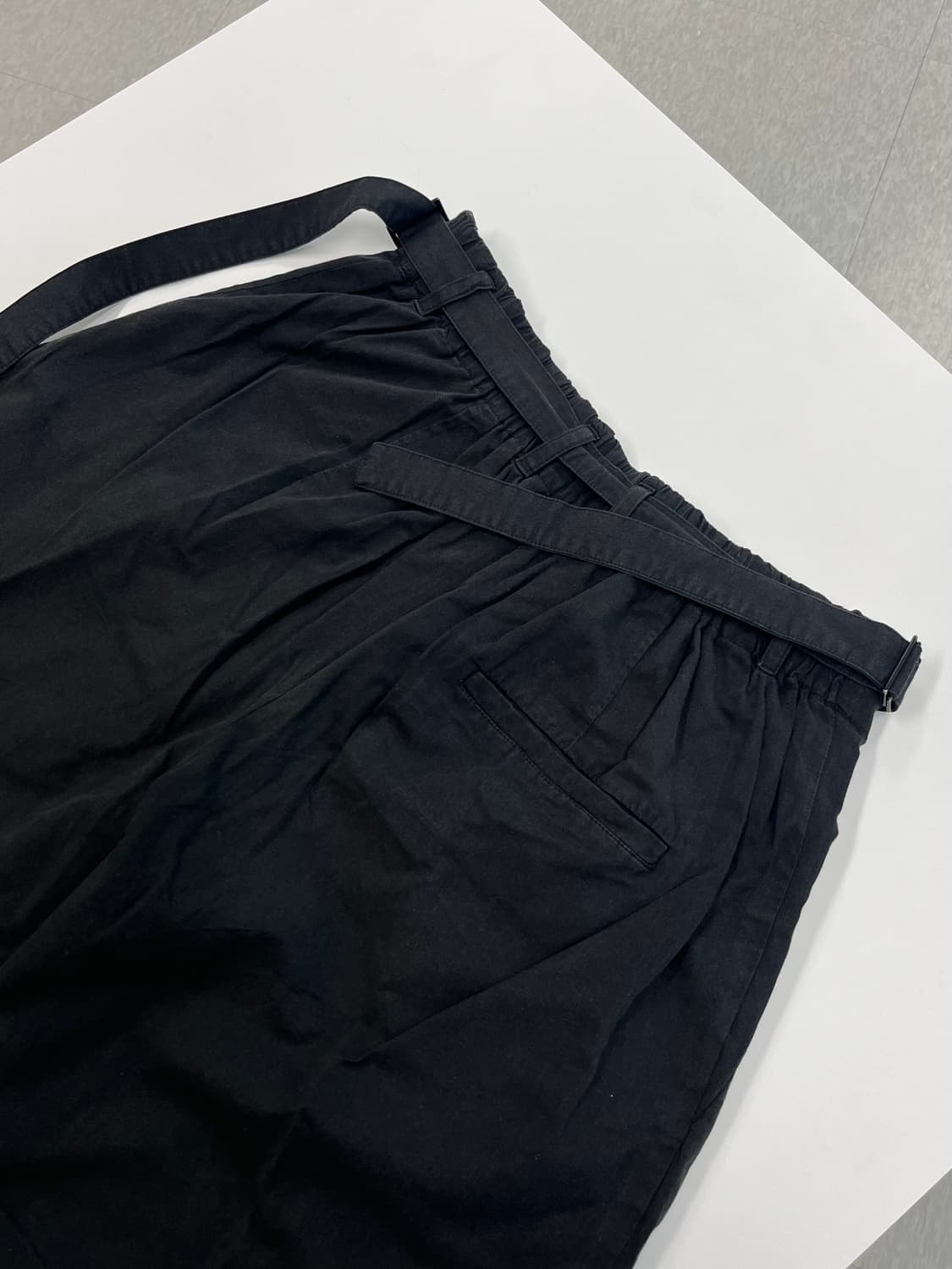 폴리테루 벨티드 와이드 팬츠 상품이미지7