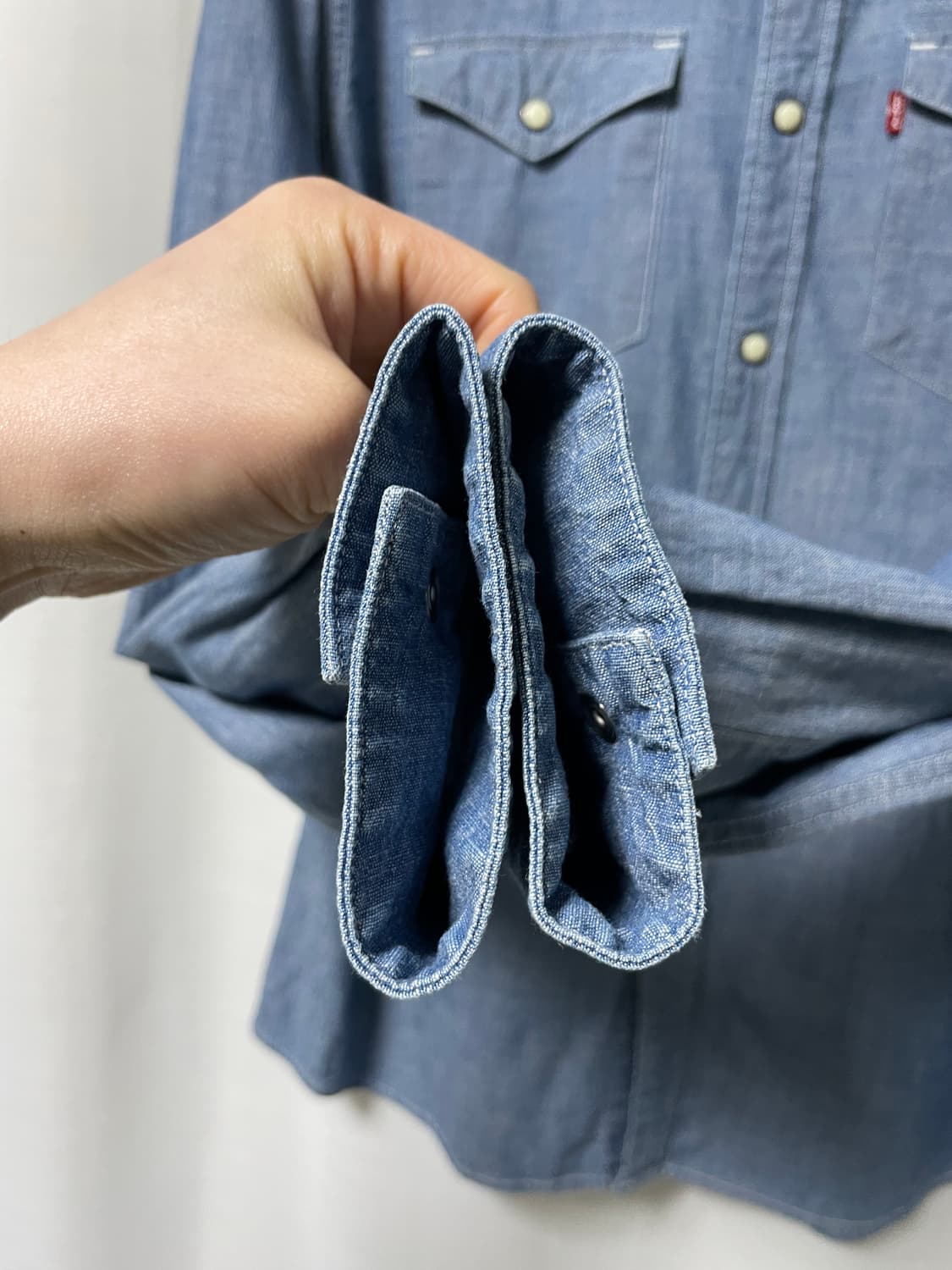 리바이스 남성 웨스턴 샴브레이 셔츠 M, 95 상품이미지5