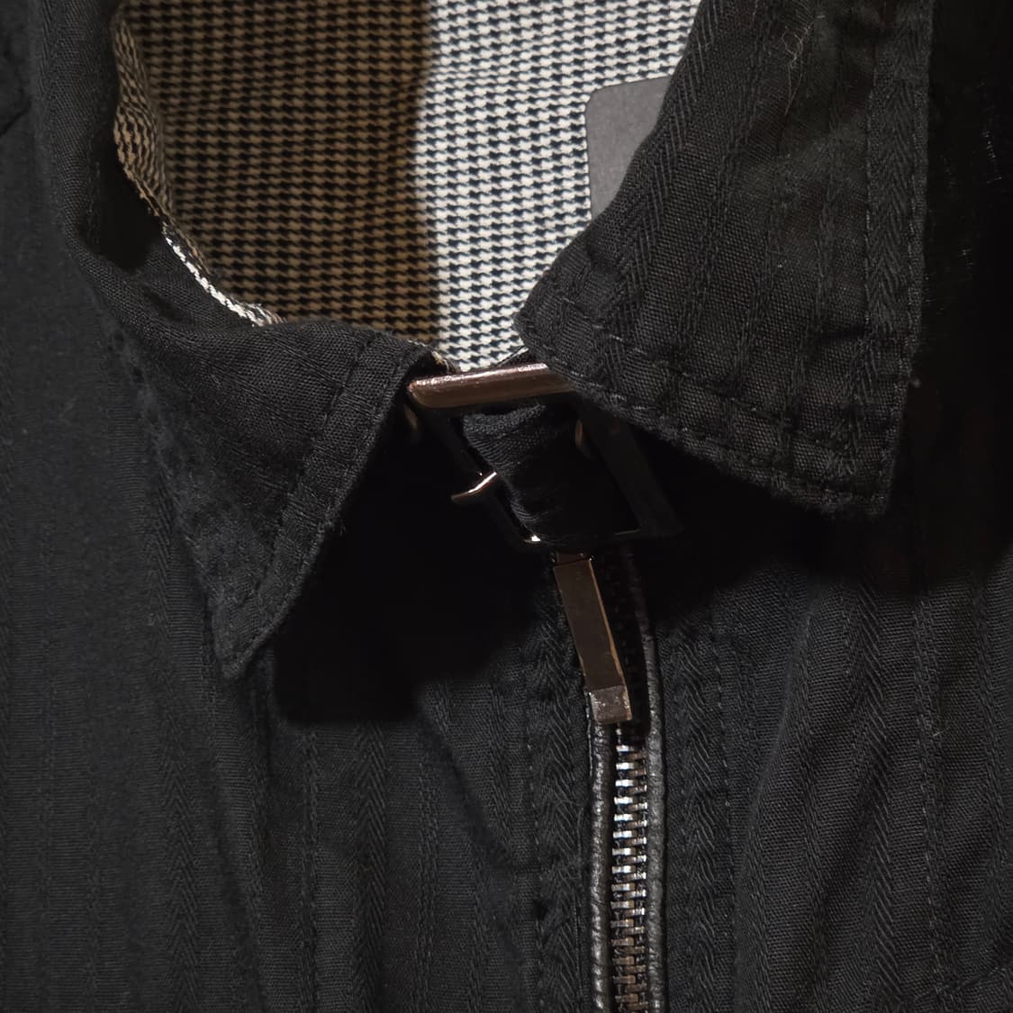 JPN 넥버클 펑크 스트라이프 코튼 셔츠 집업 상품이미지4